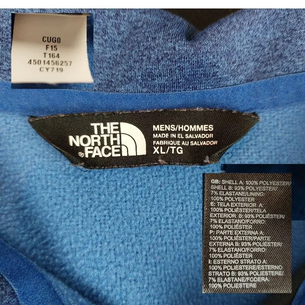 The North Face Cugo  1/2 Zip Fleece Pullover Men's XLarge Blue